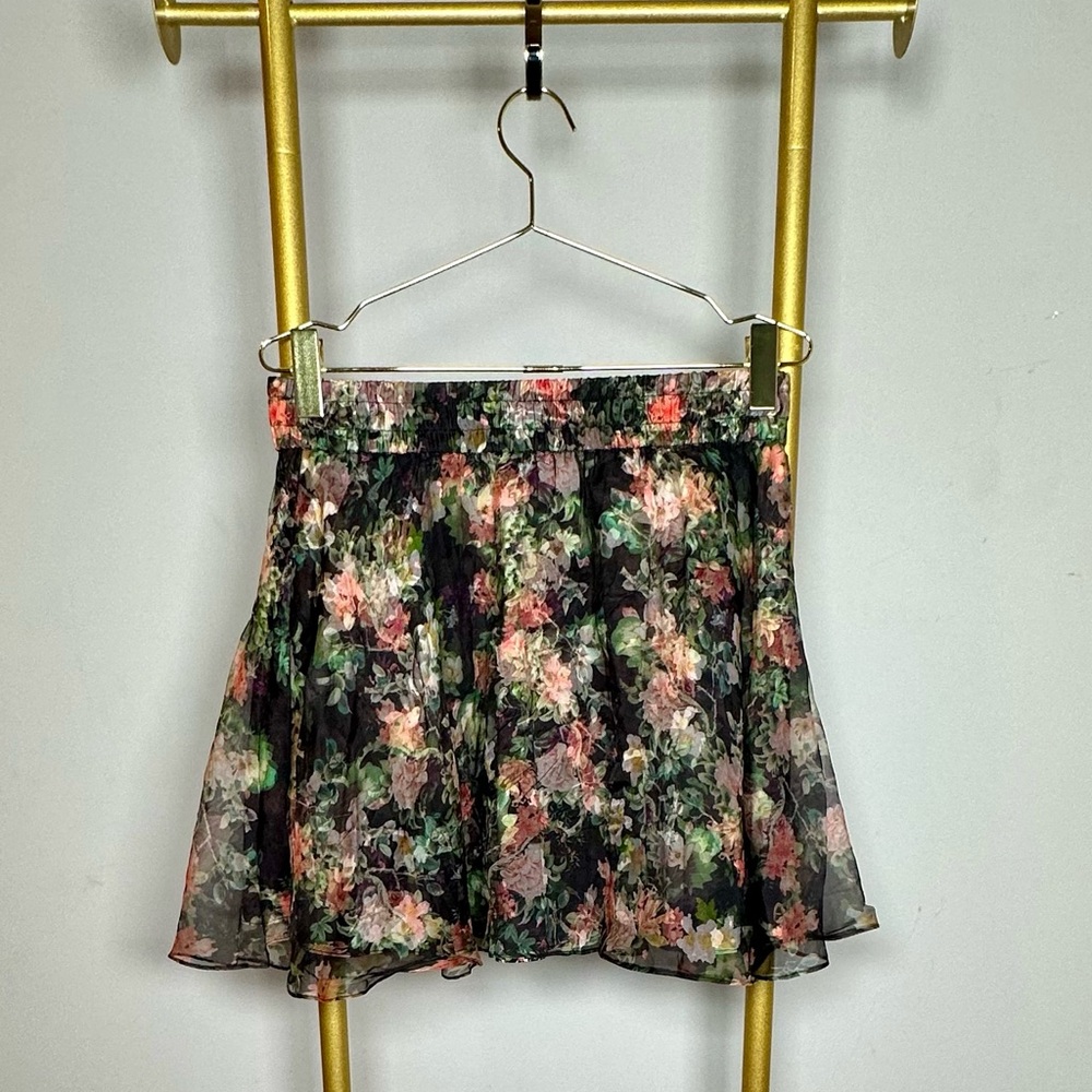 Alice + Olivia Multicolor Floral Round Skirt - Picture 2 of 4